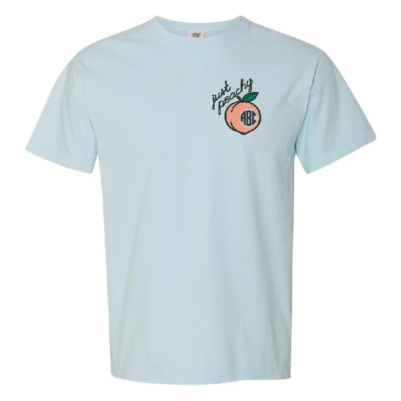 Act Fast Monogrammed Just Peachy T-Shirt