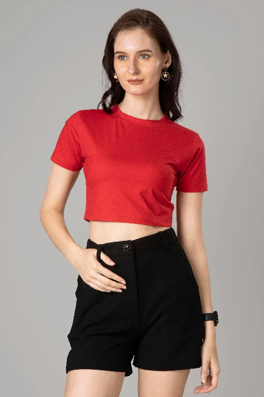 Super Savings Women's Pure Comfort Cotton Crop Top For Everyday