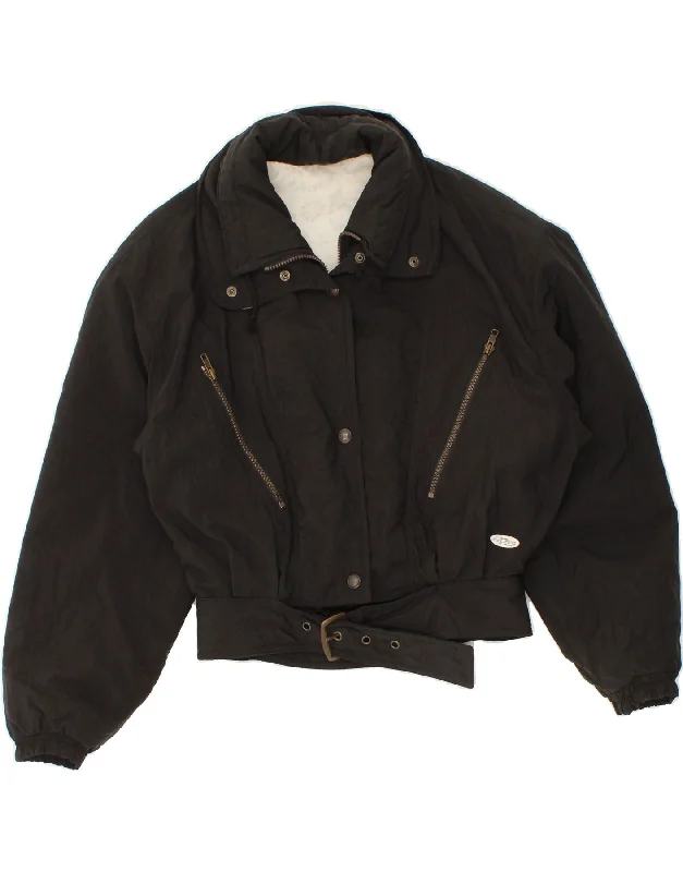 Reduced Prices MC ROSS Womens Bomber Jacket IT 42 Medium Black Polyamide