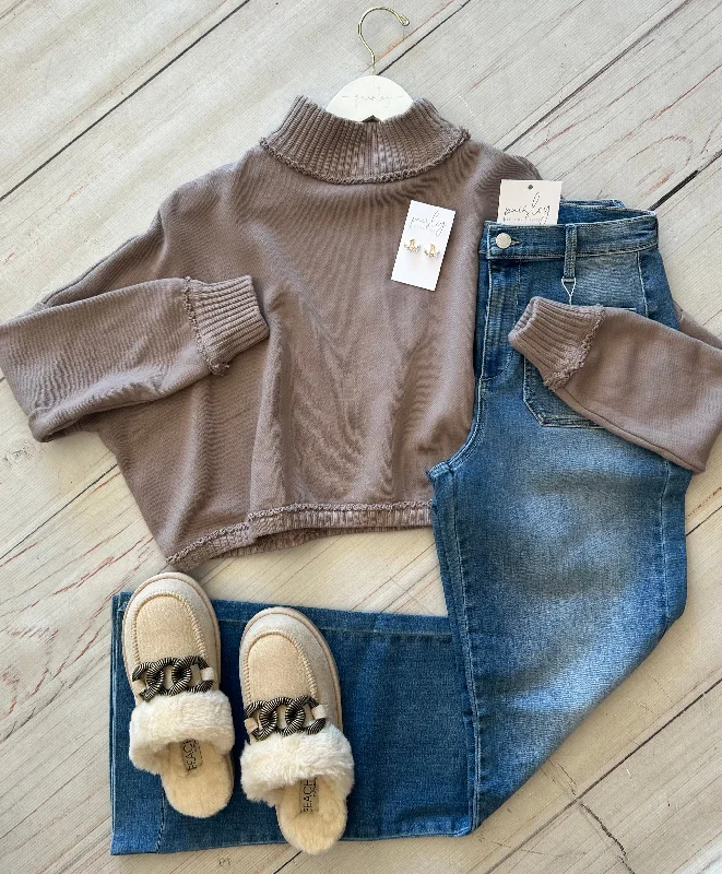 Deal Alert Mushroom Turtleneck Top