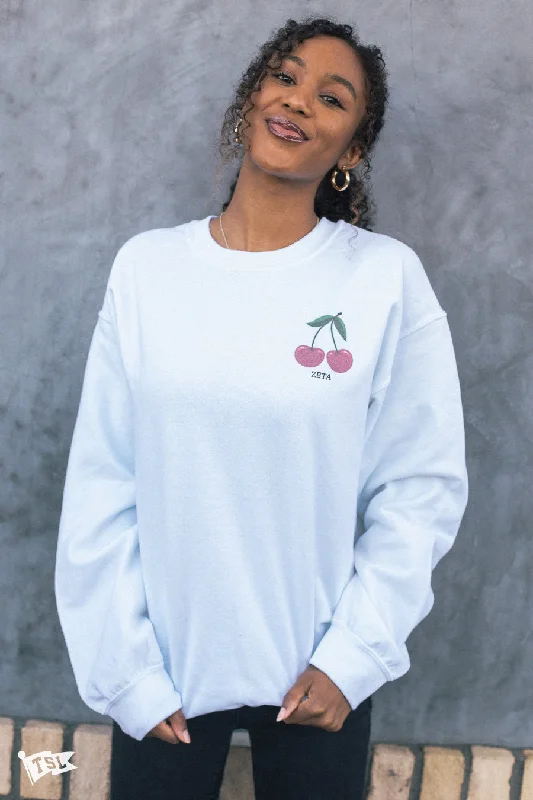 Huge Discounts Zeta Tau Alpha Cherry Crewneck