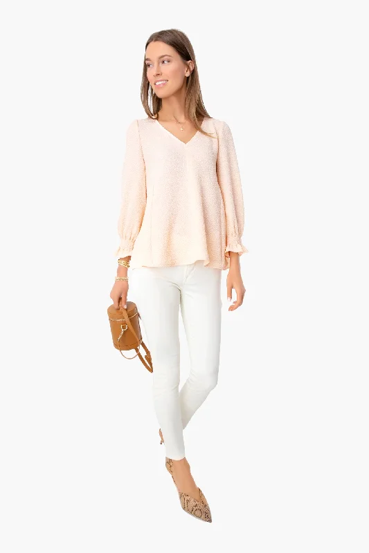 Weekend Flash Sale Peach Easton Blouse