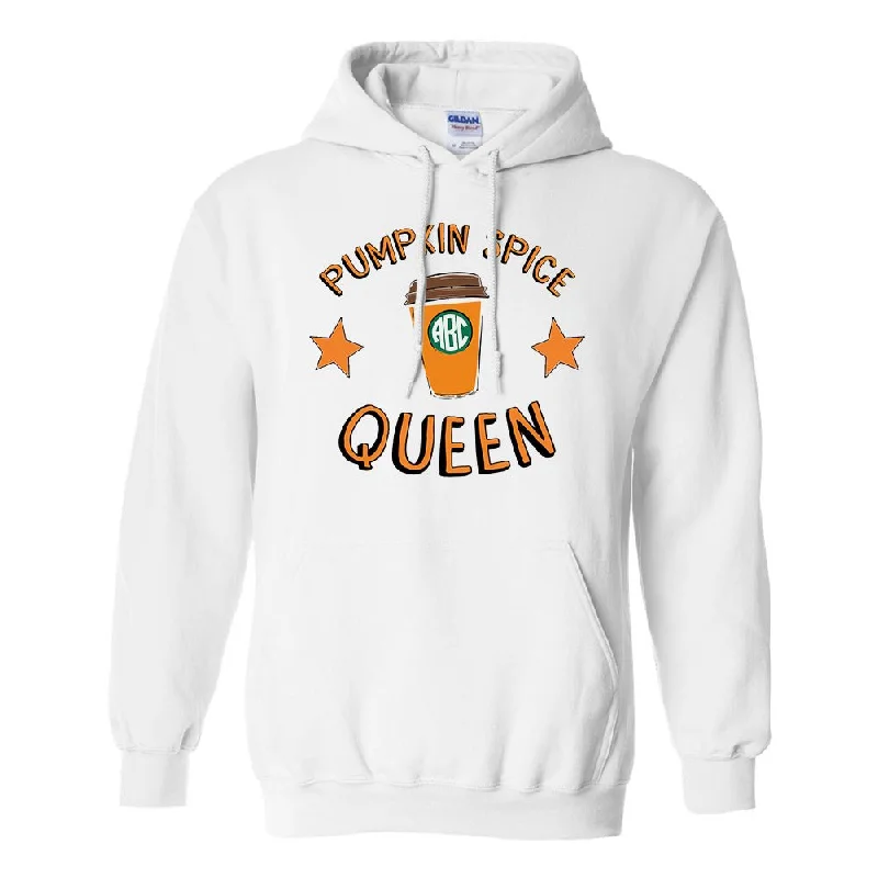 Price Drop Monogrammed 'Pumpkin Spice Queen' Hoodie