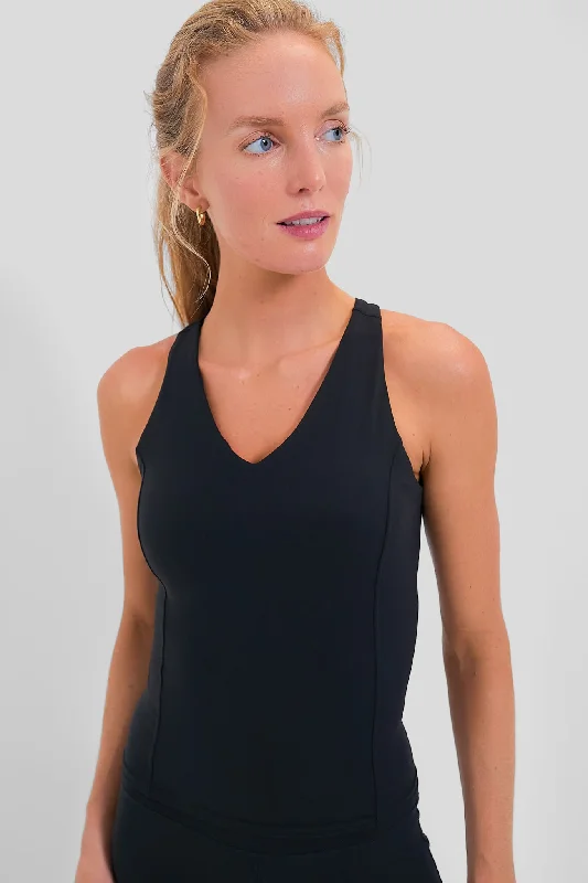 New Markdowns Black Compression Lena Tank