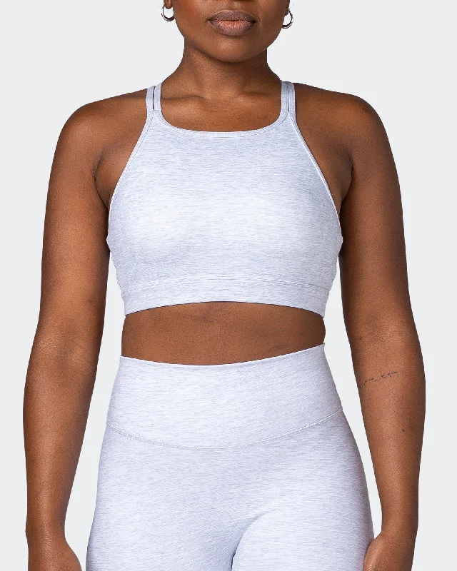 Inventory Reduction Aim High Bra - White Grey Marl