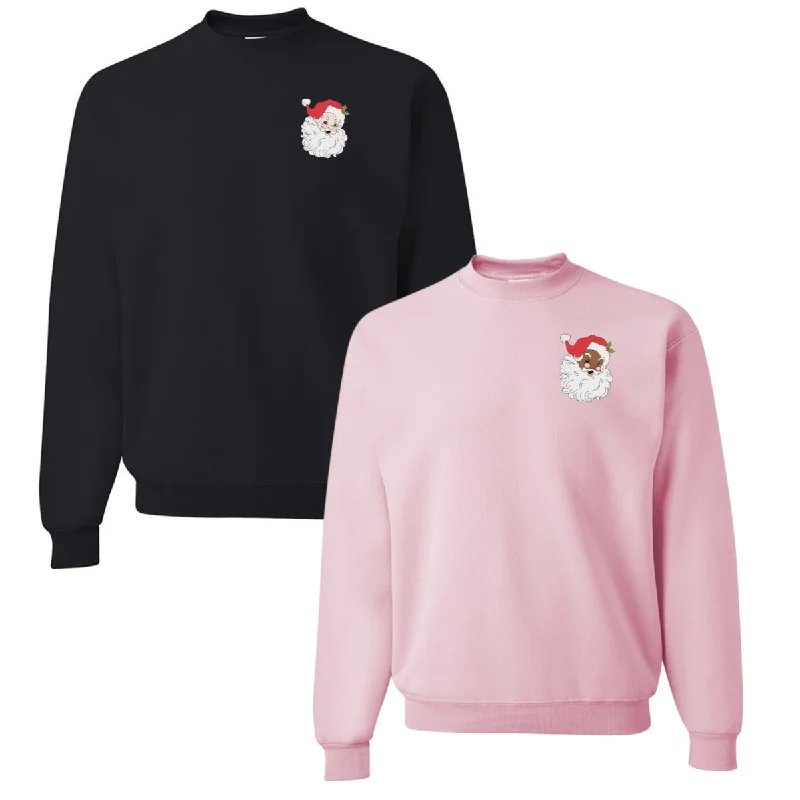 Best Deals 'Vintage Santa' Embroidered Crewneck Sweatshirt