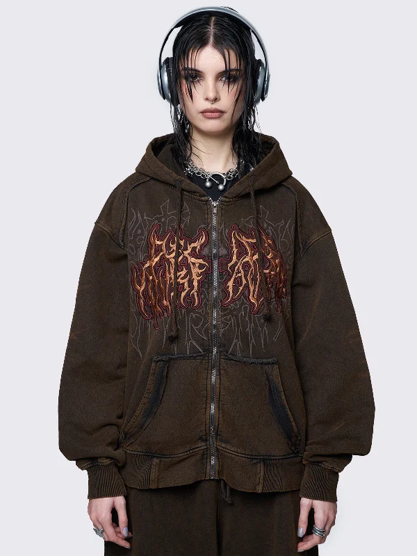Special Promotion Faith Wash Zip Up Hoodie