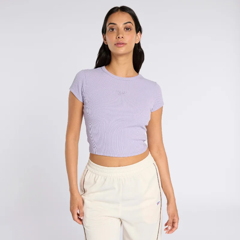 Amazing Deals Ribbed Tee Dusk Purple