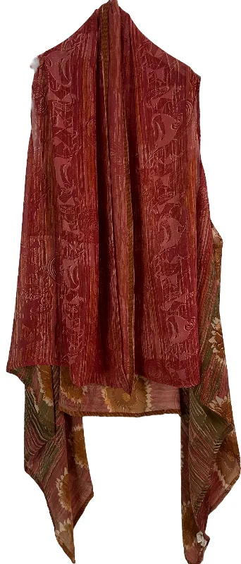 Price Slash PRG5433 Sheer Avatar Pure Silk Versatile Vest