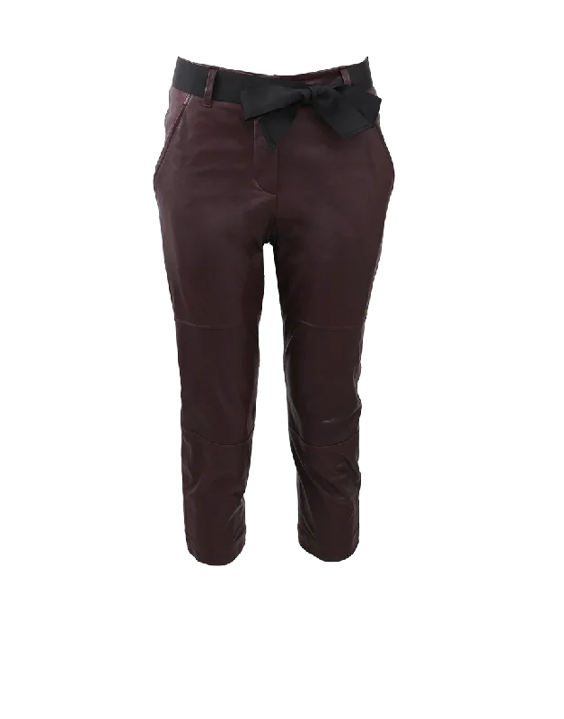 Crazy Savings Belted Leather Jogger