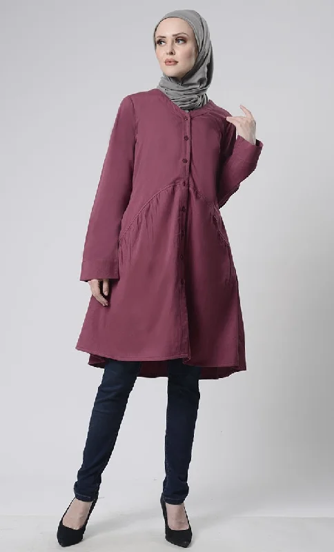 Major Deal Front Button Down Basic Tunic