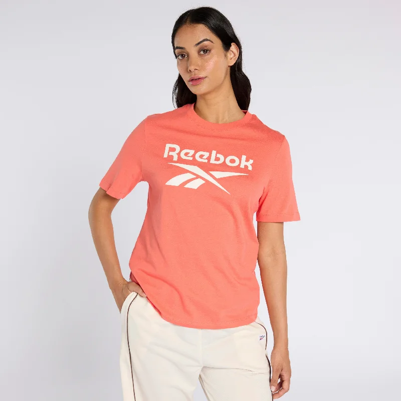 Limited Time Offer Reebok Identity Big Logo T-Shirt Supercharged Coral