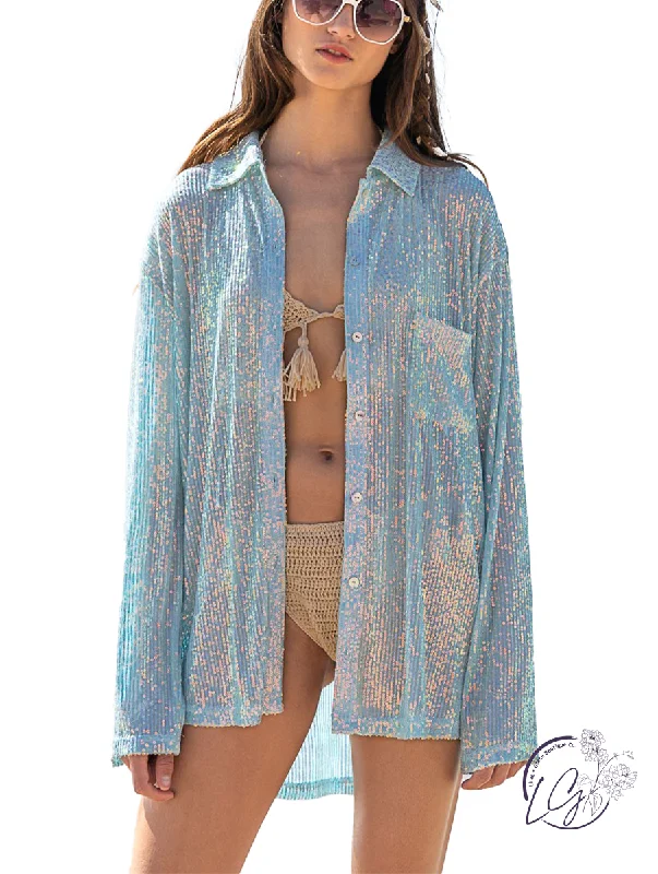 Weekend Extravaganza: Shop Now Glitter Glam Shirt Top