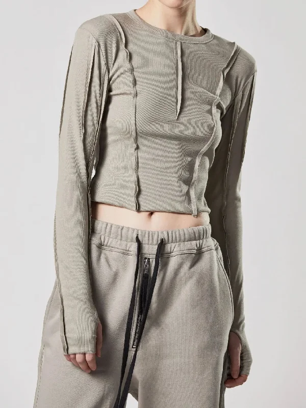 Lowest Prices Cropped round neck T shirt
