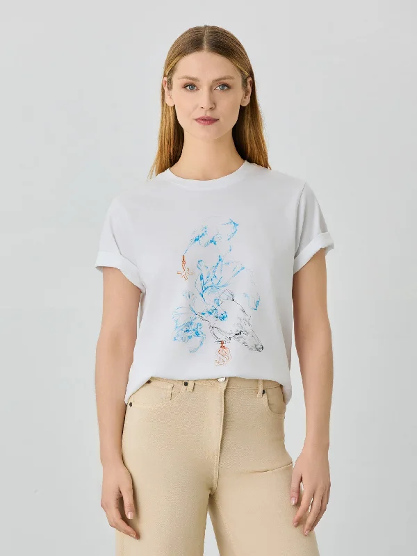Weekend Specials Just for You Regular Fit T-shirt In Organic Cotton With Pisces Sign