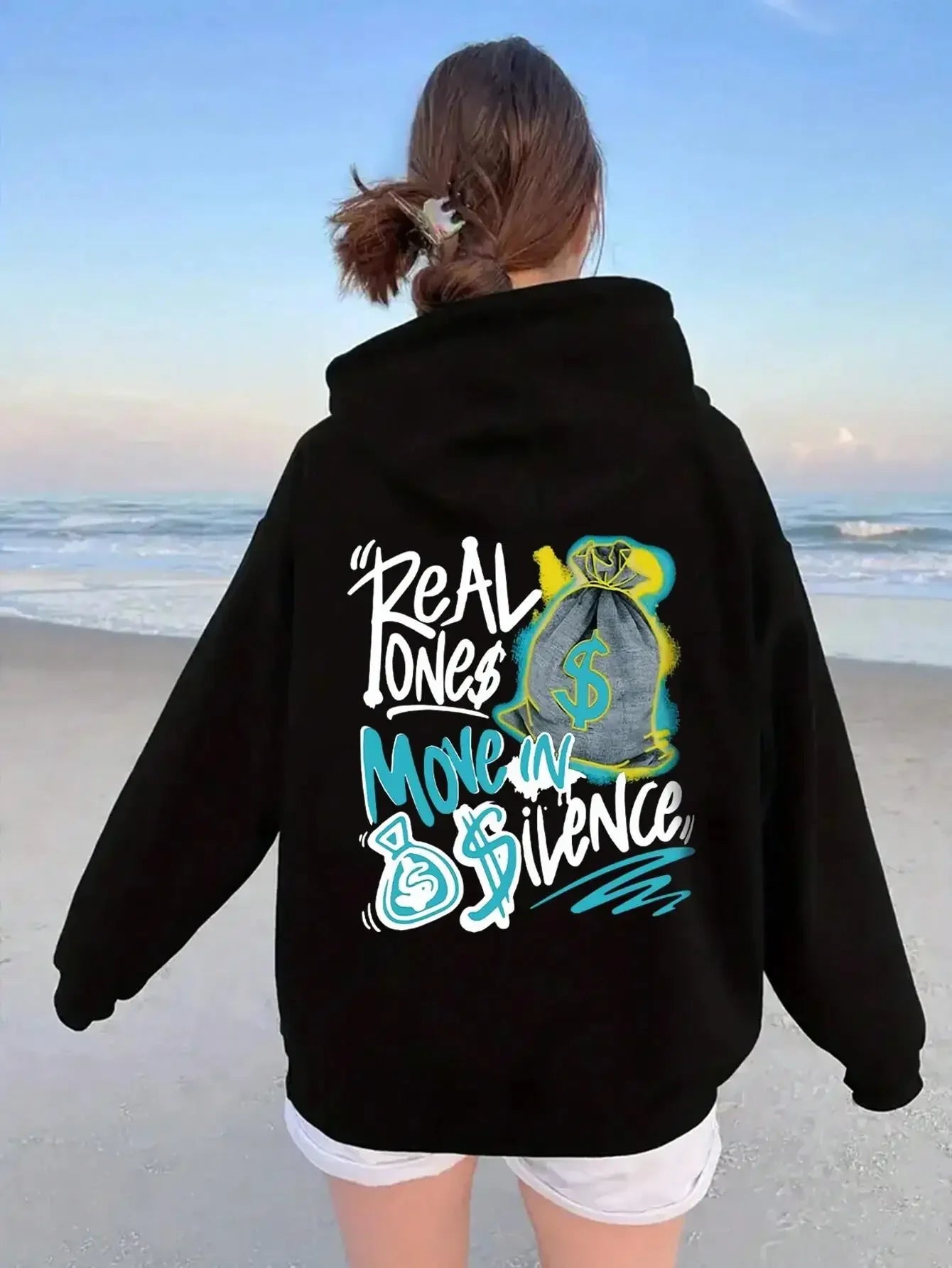 New Deals Glowing Funny Casual Oversized Comfortable Warm Fleece Hoodie