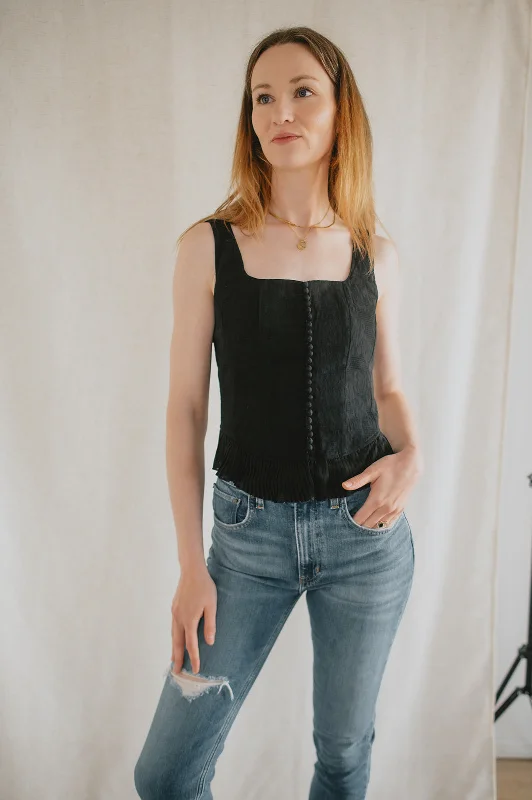 The Best Deal The Zinnia Top by Heartloom - Black