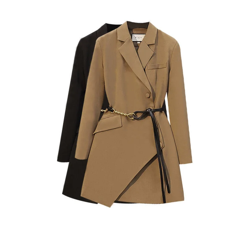 Blowout Sale Ladies Fashion Personality Waisted Suit Jacket Top