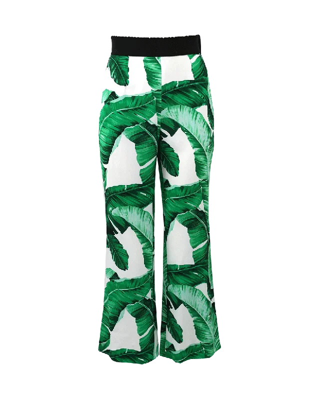 The Best Prices Leaf Print Cropped Pant
