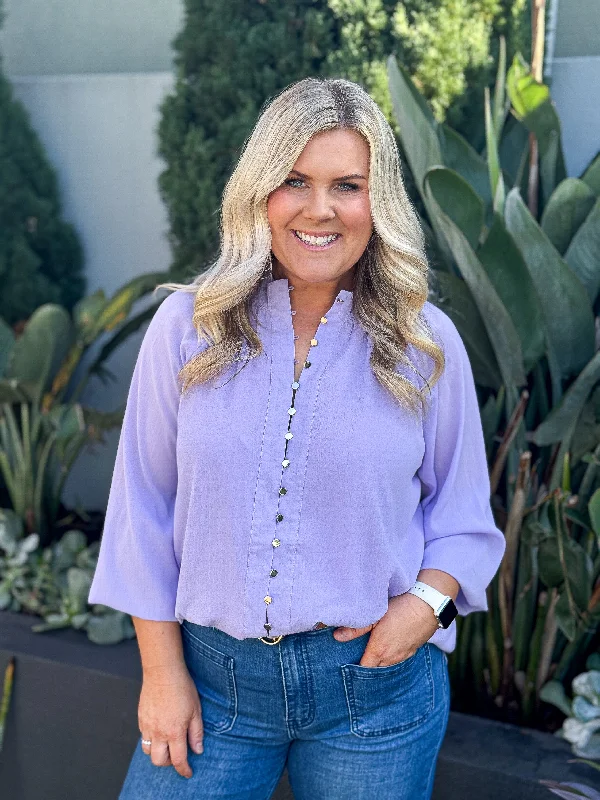 Weekend Offers That Delight Lianna Blouse - Lilac