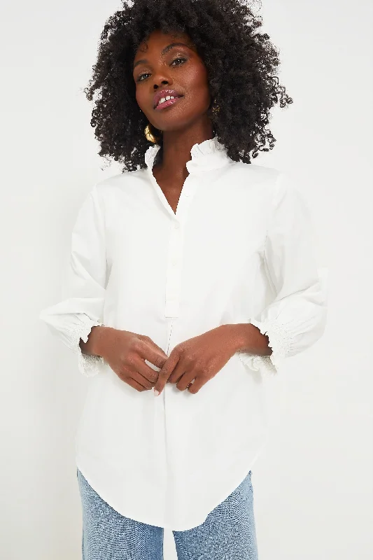 Bargain Bin White Teagan Popover Top