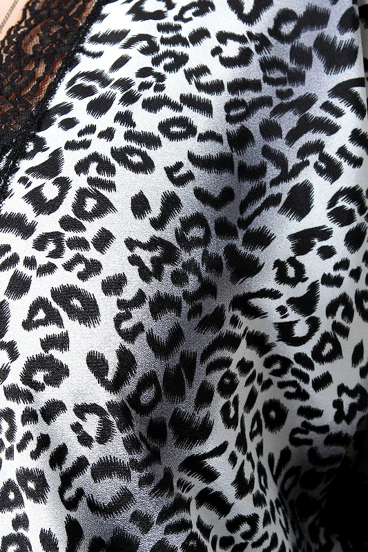 Major Savings Leopard Lace Open Front Kimono
