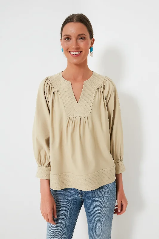 Don’t Miss Out Tan Koa Blouse