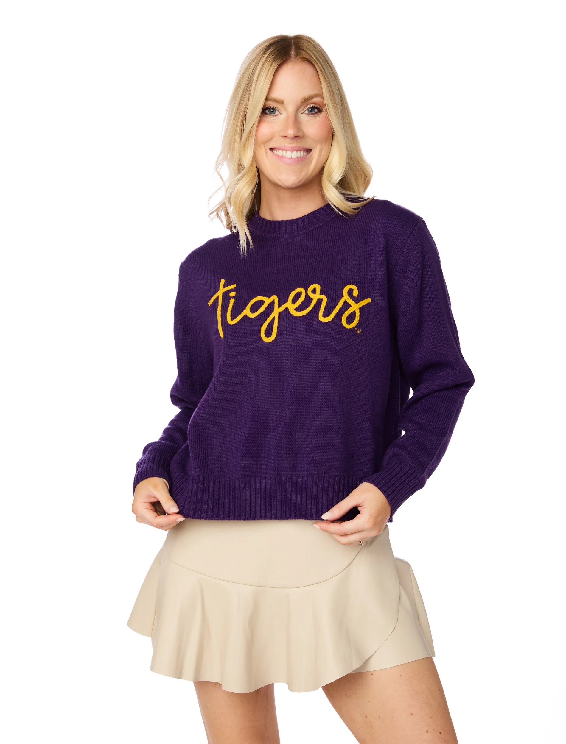 Weekend Flash Sale Tigers Embroidered Sweater