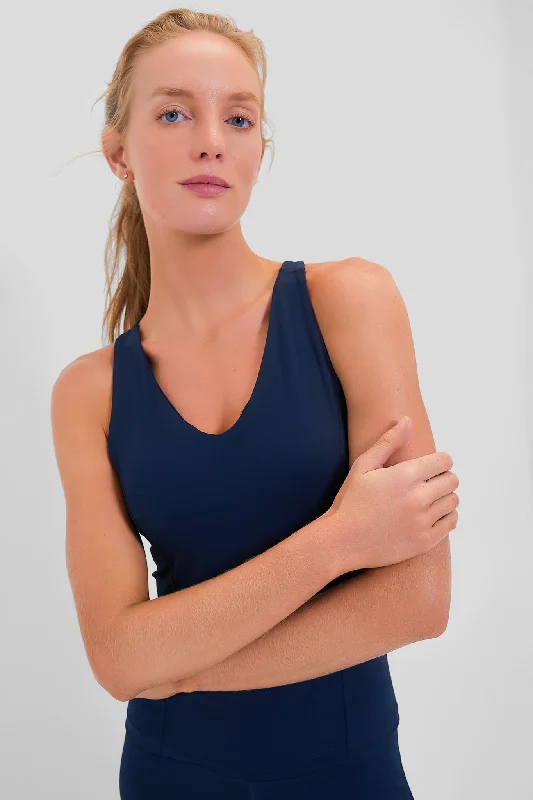 Daily Specials Navy Compression Lena Tank