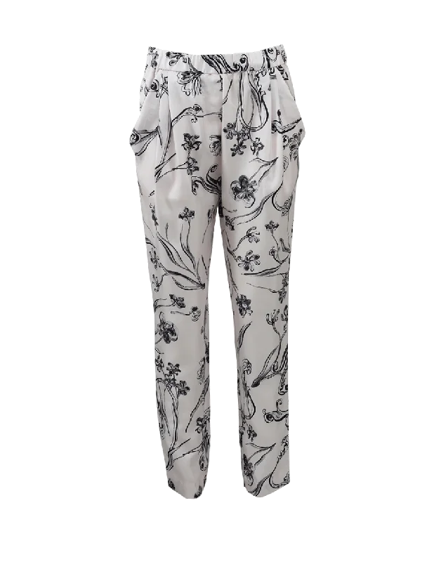 Reduced Rates Floral Draped Trouser