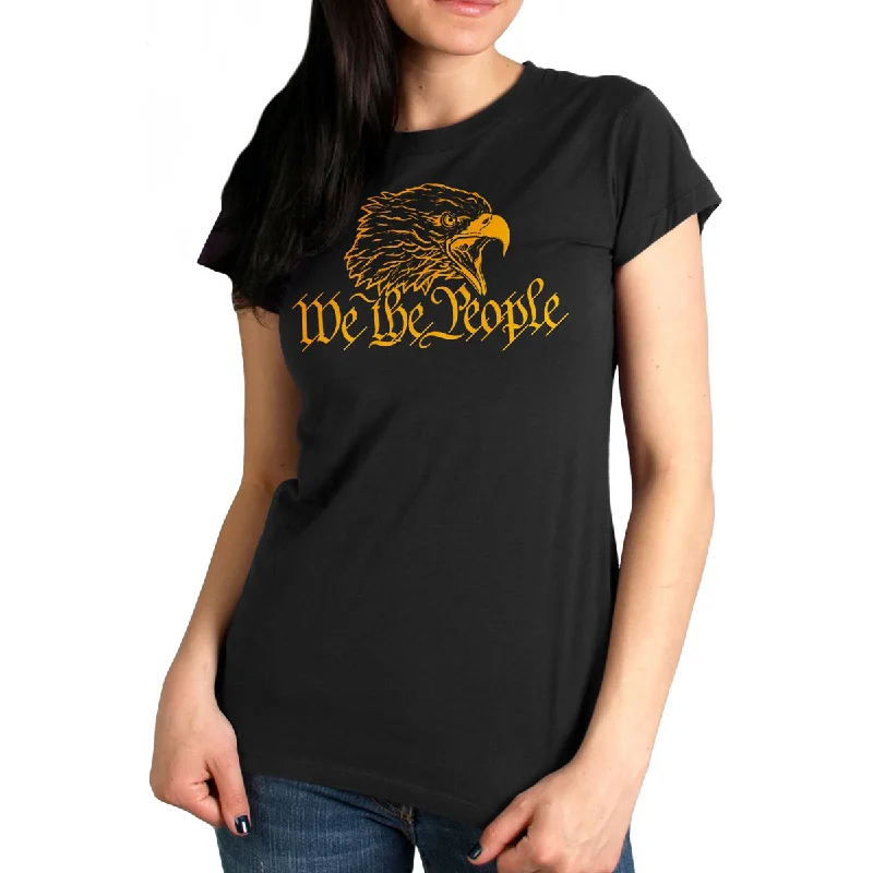 Shop Now Hot Leathers GLR1556 Women's We the People Black Print T-Shirt