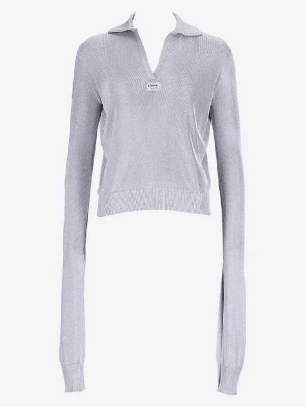 Weekend Sale: Don't Miss Out Knotted sleeved polo top