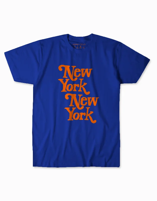 Weekend Specials to Snag New York, New York Tee - Royal Blue/Orange