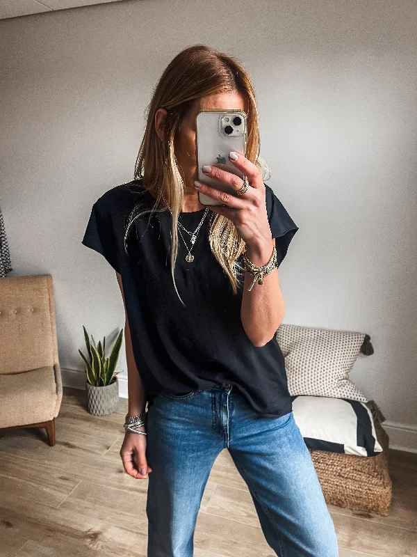 Discount Deals Cap Sleeve T-Shirt