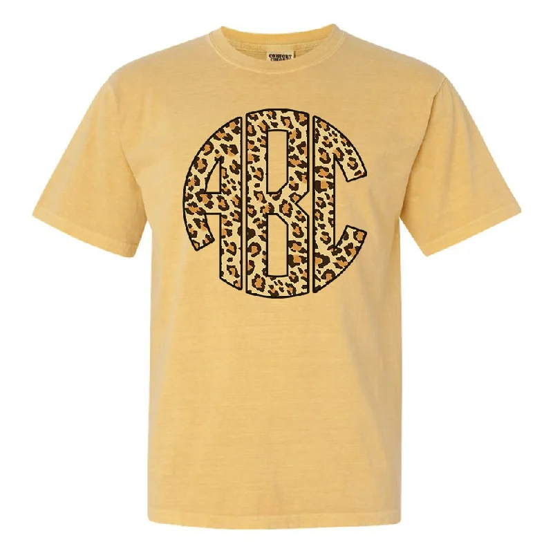 Weekend Deal Monogrammed 'Leopard' Big Print T-Shirt