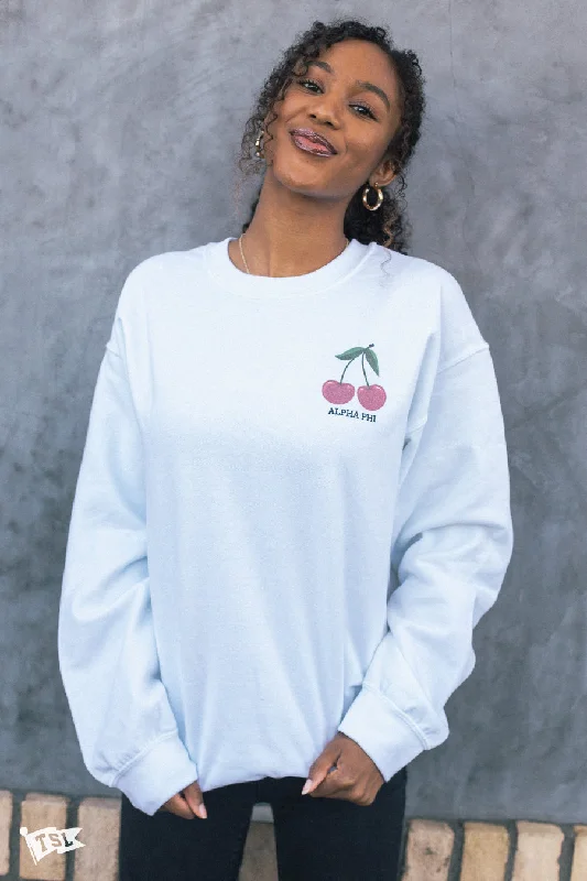 Savings Galore Alpha Phi Cherry Crewneck