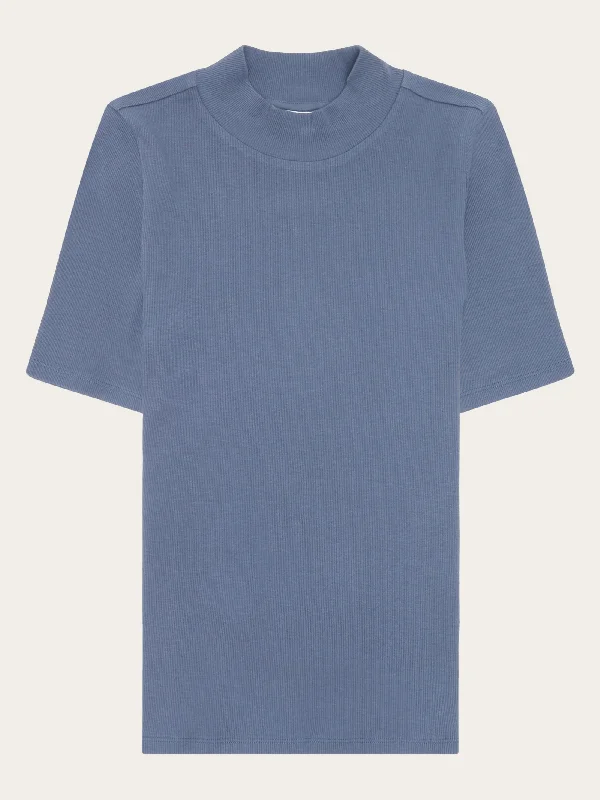 Price Rollback Rib high neck SS - Moonlight Blue