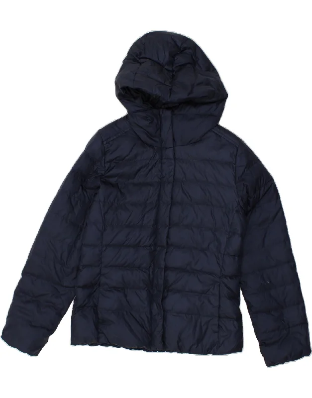 Extra Savings TIMBERLAND Womens Hooded Padded Jacket UK 14 Medium Navy Blue Nylon