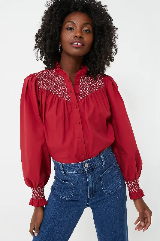 Lowest Price Wine Nicole Shirt Long Sleeve