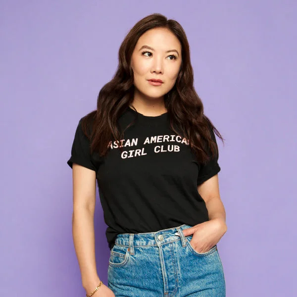 Now Available Asian American Girl Club Black Logo Tee (Unisex)
