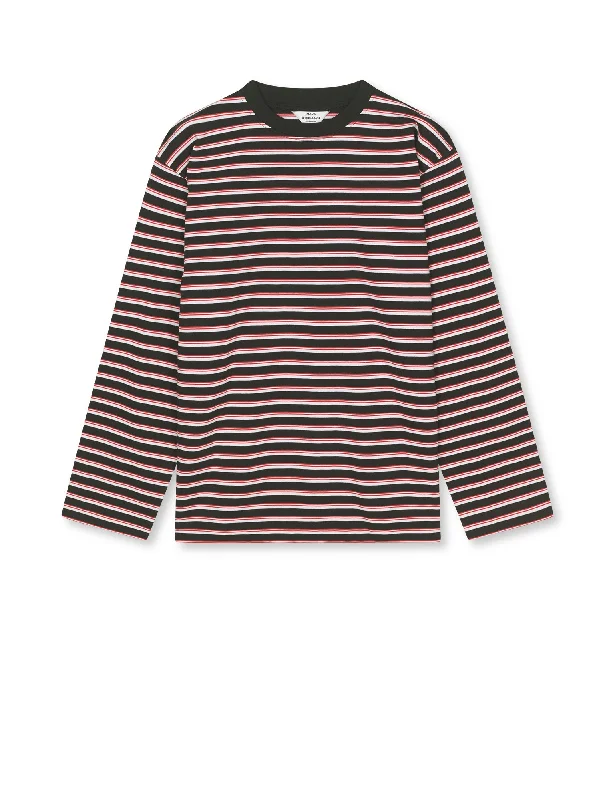 Major Savings Soft Single Jerry Tee LS, Black/White Alyssum/High Risk