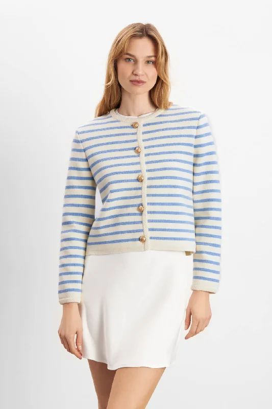 Price Rollback Sienna Cardigan - Striped Blue