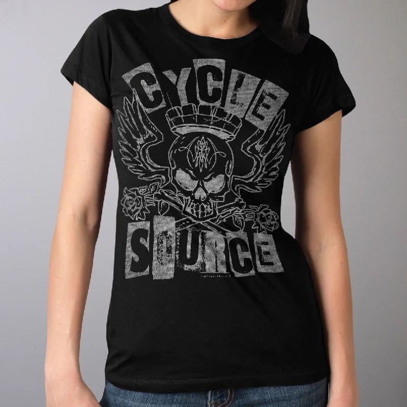 Mega Deal Official Cycle Source CSL1013 Ransom Ladies Black T-Shirt