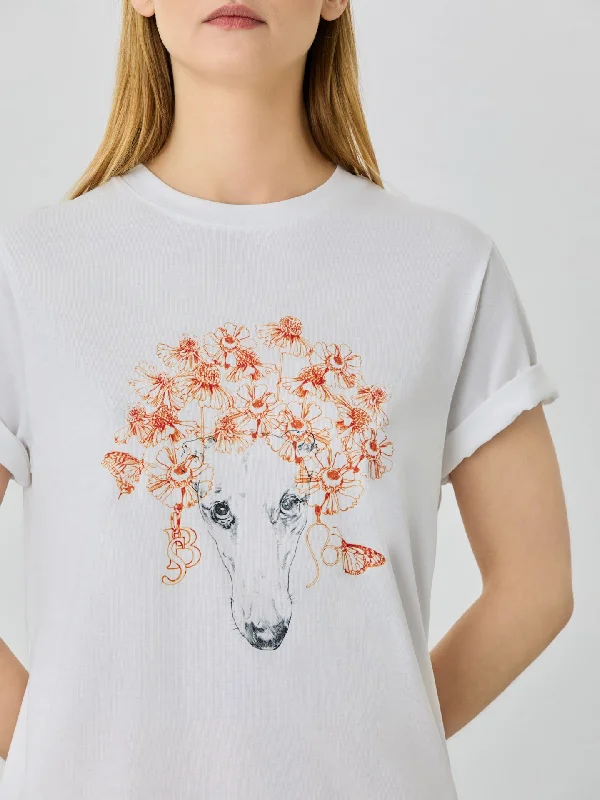 Weekend Extravaganza: Shop Now Regular Fit T-shirt In Organic Cotton With Leo Sign