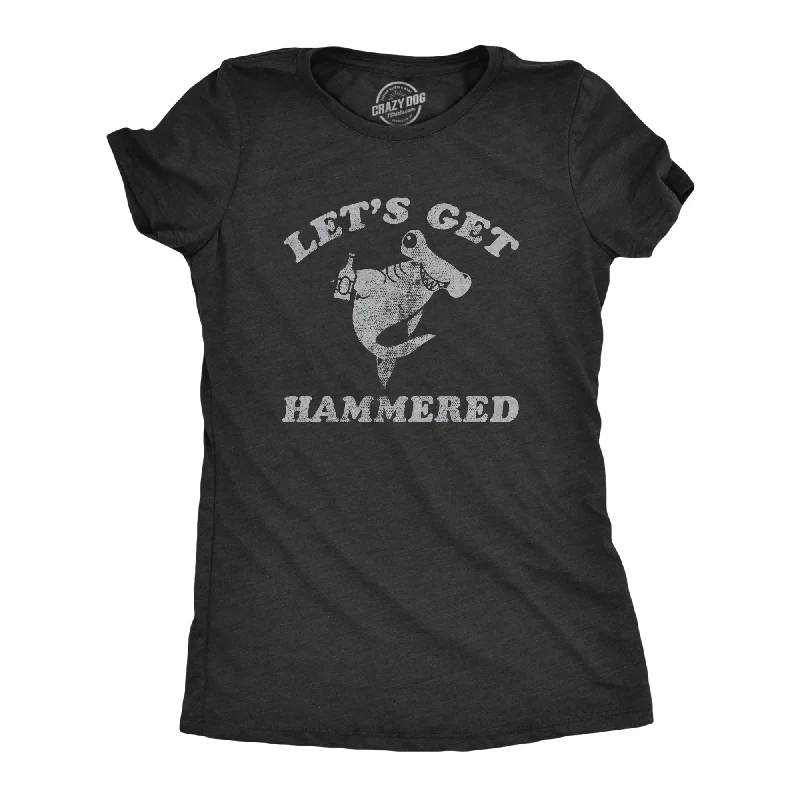 Final Markdown Lets Get Hammered Shark Women's T Shirt