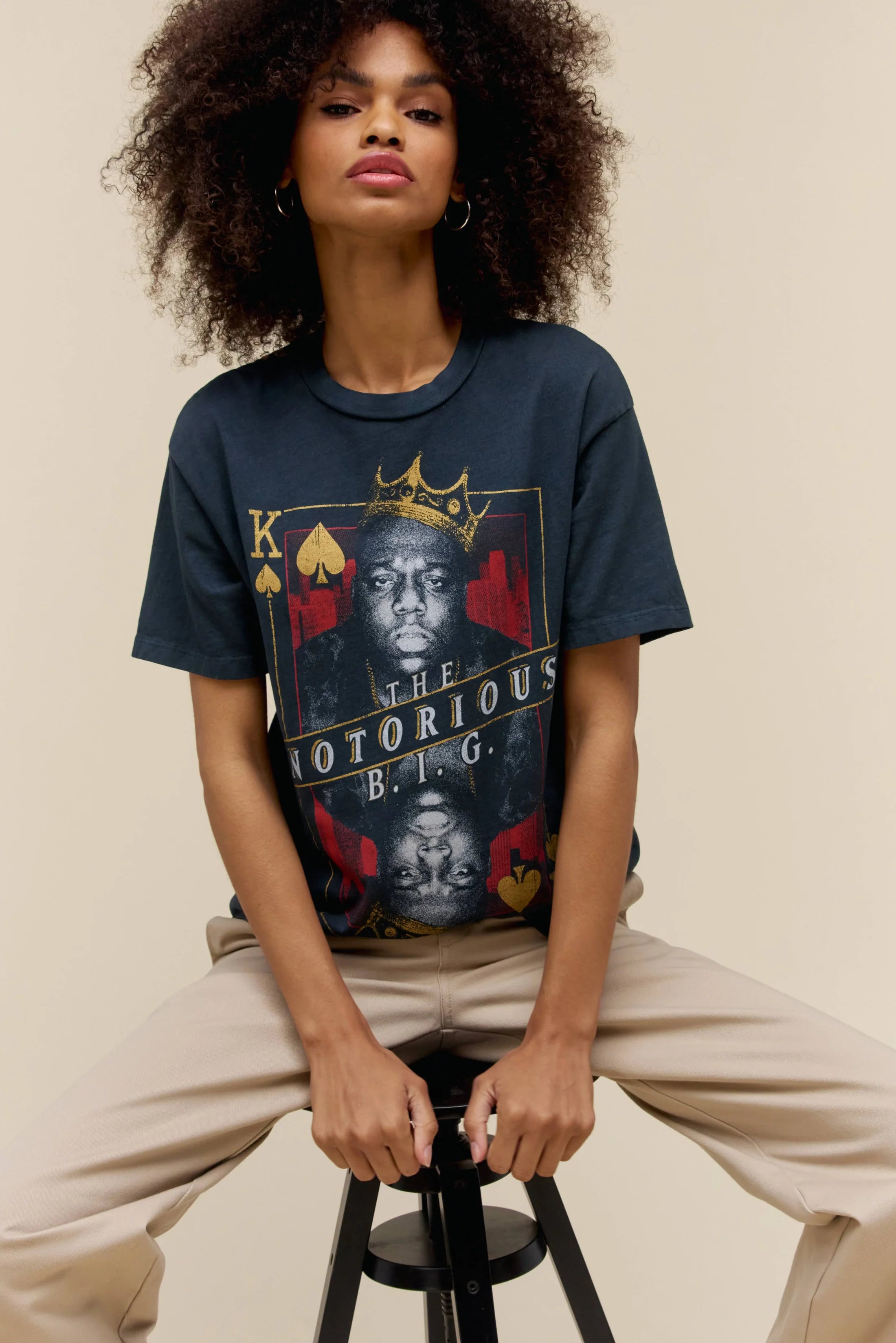 Bargain Blast The Notorious B.I.G. Kind of Spades Weekend Tee by Daydreamer