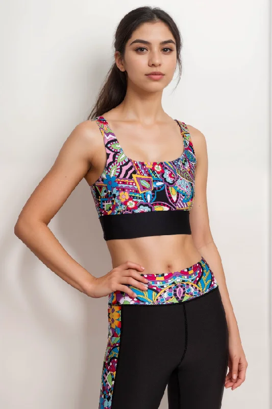 Epic Deals Johnny Was Bee Active Reversible Square Neck Sports A7624 Boho Chic