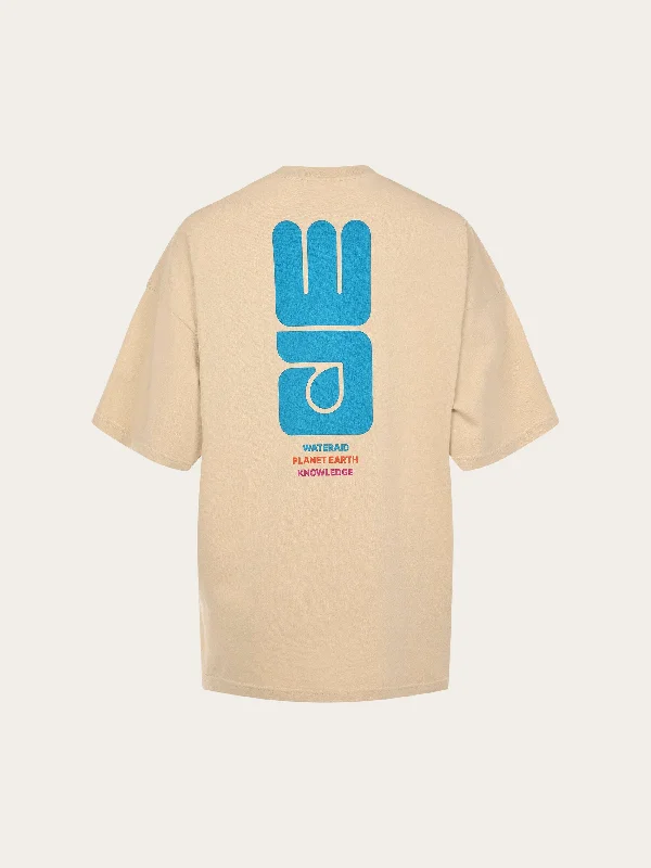 Early Bird WATERAID big logo oversize t-shirt - Safari