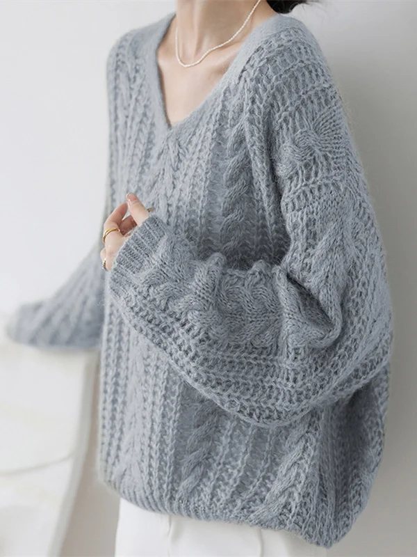 Online Exclusive Cable Knit Graceful Oversized Sweater
