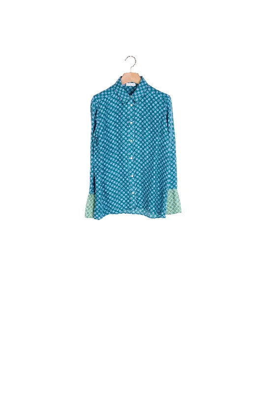 Don't Wait Chemise en soie imprimée